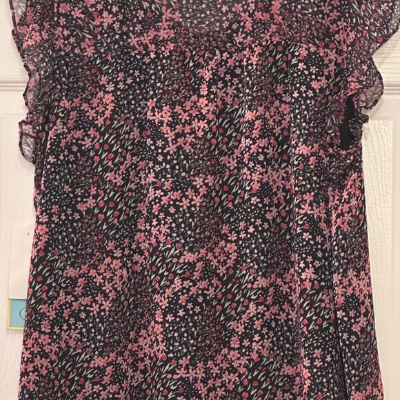 NEW CeCe Sleeveless Floral Blouse – Size L (New with Tags) - Picture 2 of 2